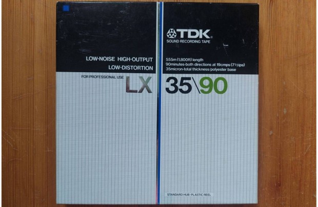 TDK LX 35 555m Orss Magnszalag (18-CM) TDK LX 35 Orss MAGN Szalag