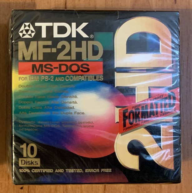 TDK MF-2HD floppy lemezek flis