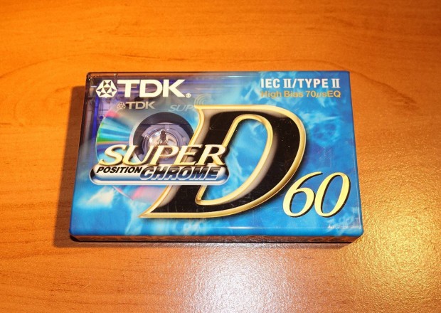 TDK Super D60 bontatlan krmos kazetta 1997 deck