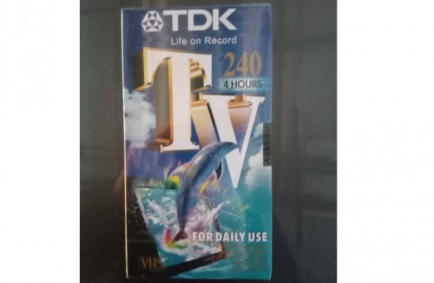 TDK VHS 240 perces res videkazetta bontatlan - szegedi tadssal