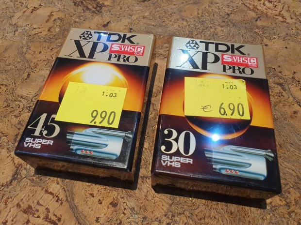 TDK XP pro sVHSC 625 videkamera kazettk egytt