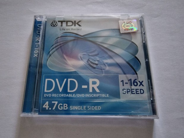 TDK bontatlan DVD lemezek vastag tokban