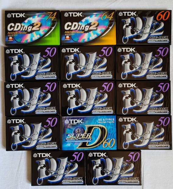 TDK deck audió chromos kazetta 14 db eladó