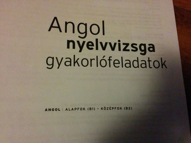 TELC Angol nyelvvizsga gyakorlfeladatok + 2 CD, B1, B2 - postzom is