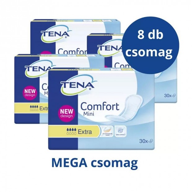 TENA Comfort Mini Extra Inkontinenciabett MEGA csomag 500 ml (8 csom