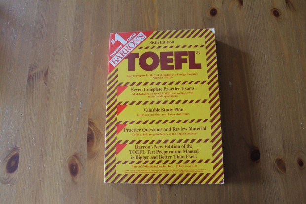 TOEFL nyelvvizsgra felkszt knyv