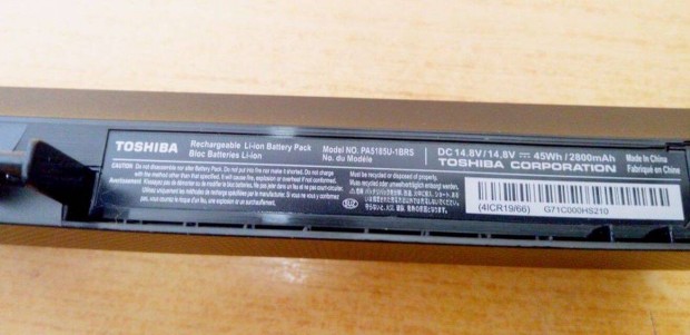 TOSHIBA PA5185U-1BRS 2800mAh akkumultor, gyri j llapot