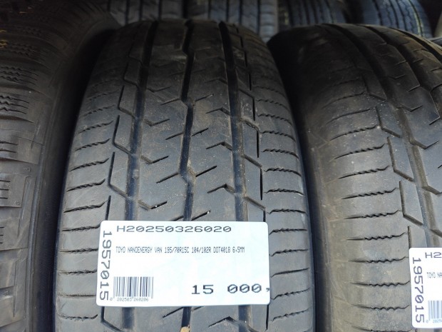 TOYO NANOENERGY VAN 195/70R15C 104/102R DOT4018 6,5MM HASZNÁLT