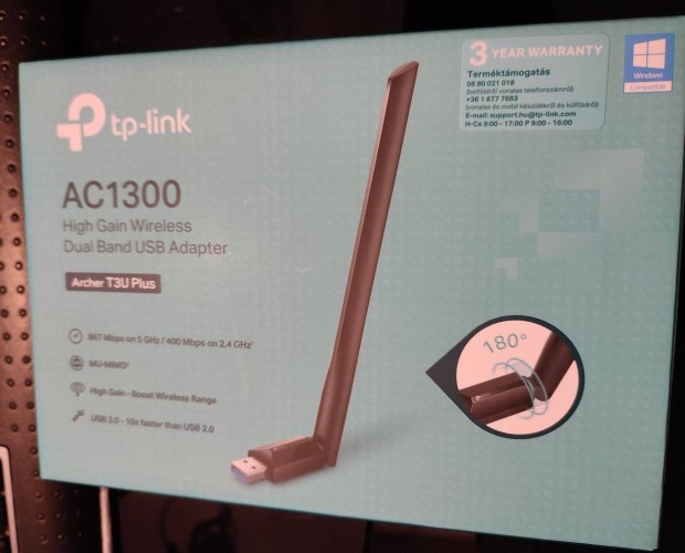 TP-Link AC1300 USB Adapter dobozban