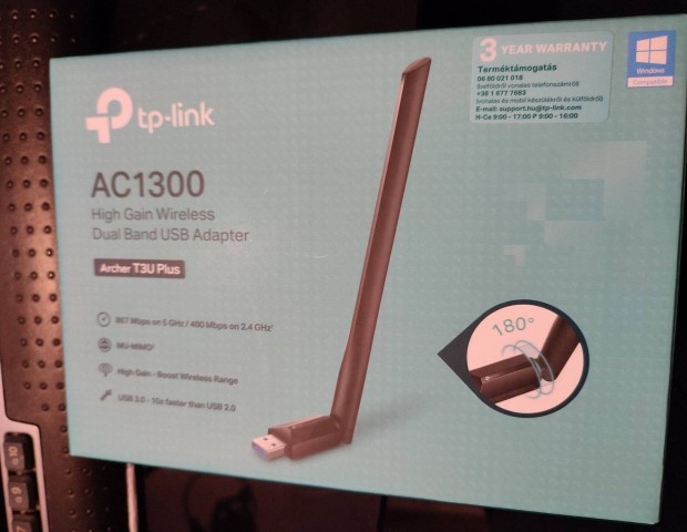 TP-Link AC1300 USB Adapter dobozában