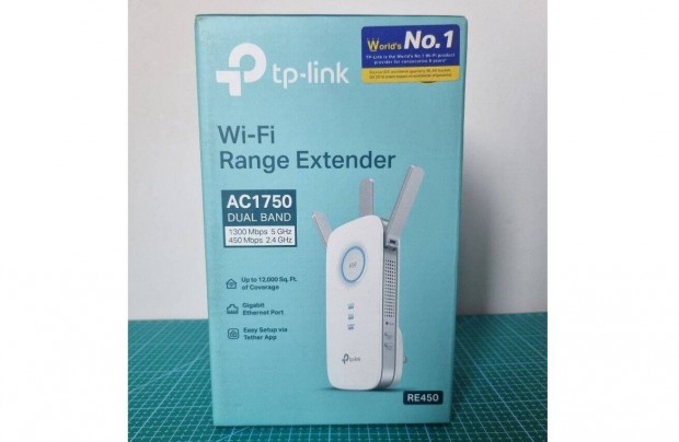 TP-Link Ac1750 wi-fi range Extender RE-450 hattvkibvit jelersit