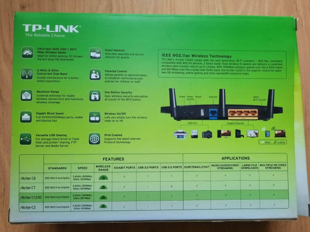 TP-Link Archer 1200 wireless router