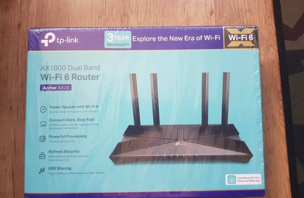 TP-Link Archer AX20 AX1800 Wifi 6 Router