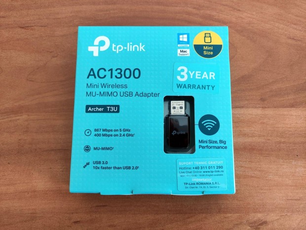 TP-Link Archer T3U AC1300 Mini Vezetk Nlkli Wi-Fi USB Adapter