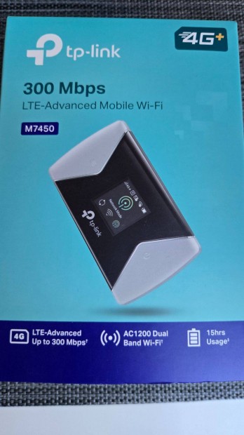 TP-Link M7450 4G LTE WiFi Router Sim krtya foglalattal + garancia