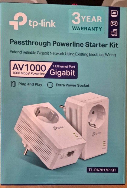 TP-Link TL-PA7017P KIT AV1000 Powerline Adapterpár eladó