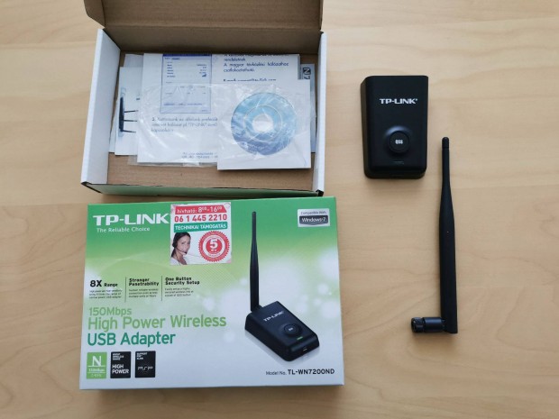 TP-Link TL-WN7200ND nagy teljestmny USB-s WIFI adapter elad