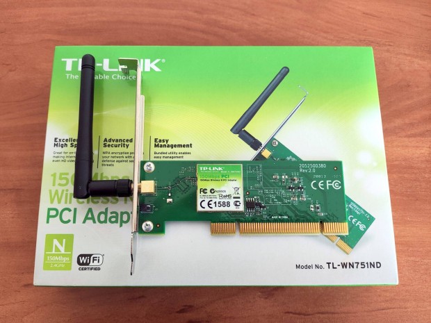 TP-Link TL-WN751ND 150MBps PCI Wireless N hlzati krtya