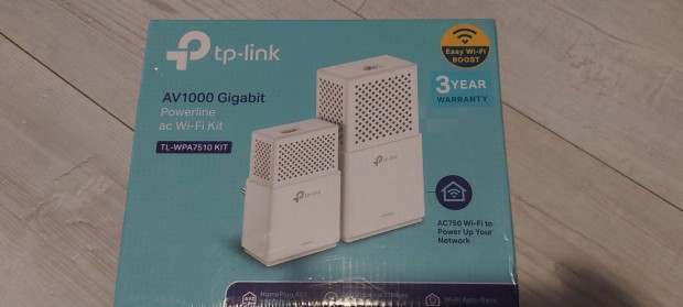 TP-Link TL-WPA7510KIT AV1000 Gbit Powerline AC Wi-Fi kszlet Bontatlan