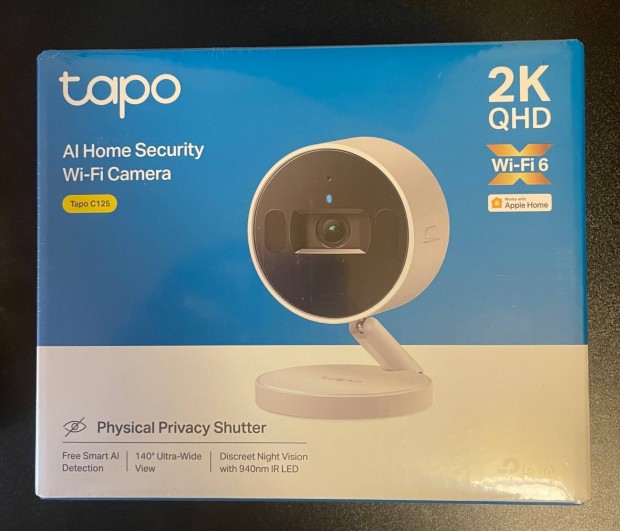 TP-Link Tapo C125, AI 2K Qhd Wifi IP biztonsági kamera