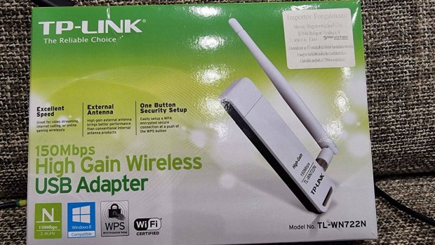 TP-Link WN722N USB WiFi adapter elad