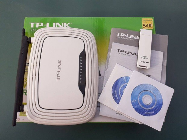 TP-Link WiFi router s USB WiFi adapter egyben elad