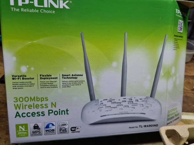 TP-Link, TL-WA901ND 300Mbps 802.11b/g/n ruter