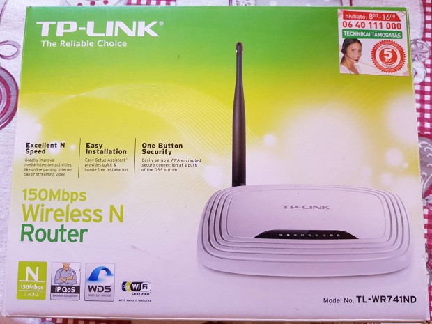 TP-Link ( TL-WR741ND ) router elad!
