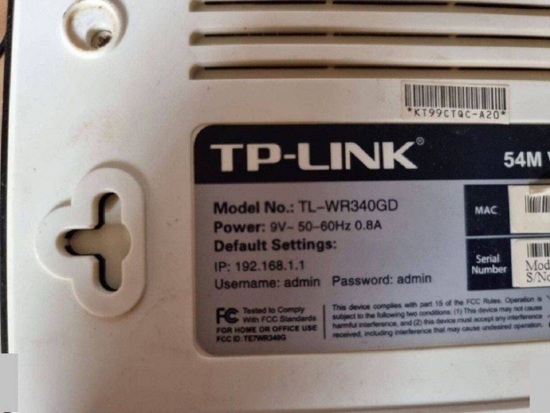 TP-link Wifi Router beltri egysghez elad Modem?