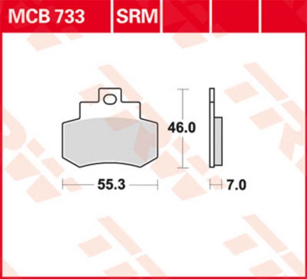 TRW Lucas fékbetét MCB733