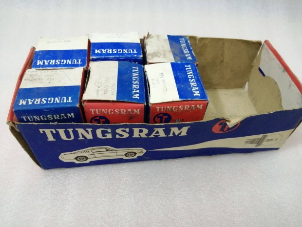 TUNGSRAM Sárga gömb izzó 12V Új lada skoda trabant wartburg barkas
