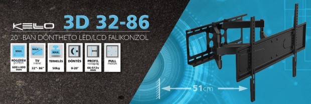 TV Falikonzol 3D 32-86