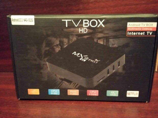 TV okost/TV box Android 11.1 rendszerrel Mxq Pro 4K 5G