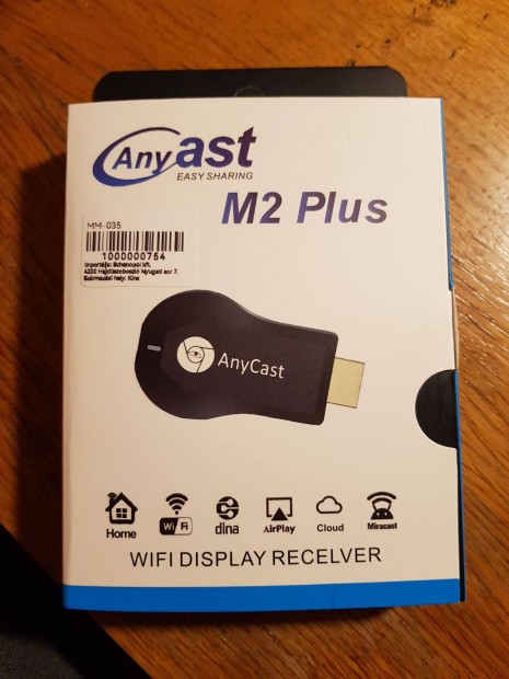 TV okost eszkz - Anycast M2 Plus wifivel s Miracasttal (j)