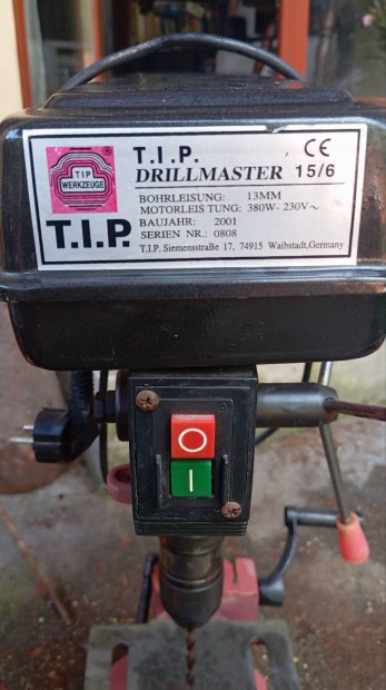 T.I.P. Drillmaster 15/6 oszlopos frgp 