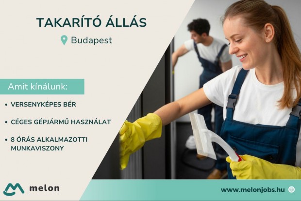 Takarító álláslehetőség