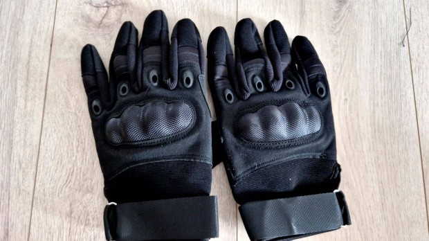 Taktikai motoros airsoft sport kesztyű protektoros fekete - új XL
