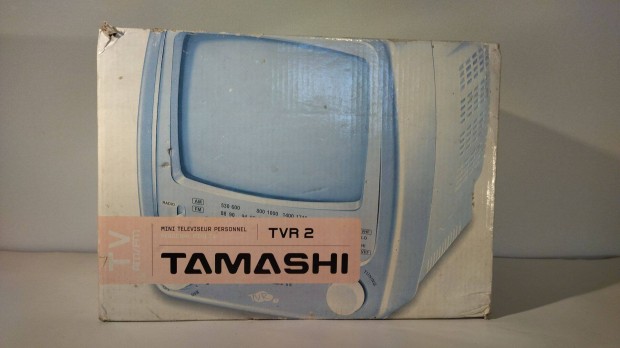 Tamashi TVR 2 12v Hordozható Tv Rádió Gyűjtői darab dobozos