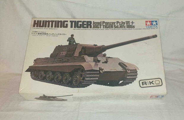 Tamiya Hunting Tiger nmet harcjrm elemes makett