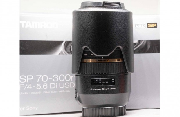 Tamron 70-300 DI USD dobozában opc. szép állapot, La EA 3 Sony E