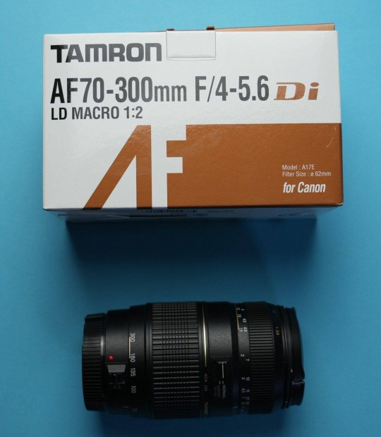 Tamron AF 70-300mm obi +gyri doboz, (Canon) Foxpost egyeztets utn!