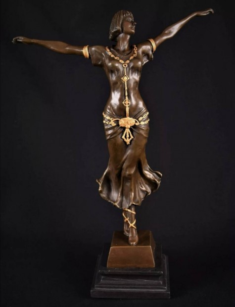 Tncosn - art deco stlus bronz szobor 