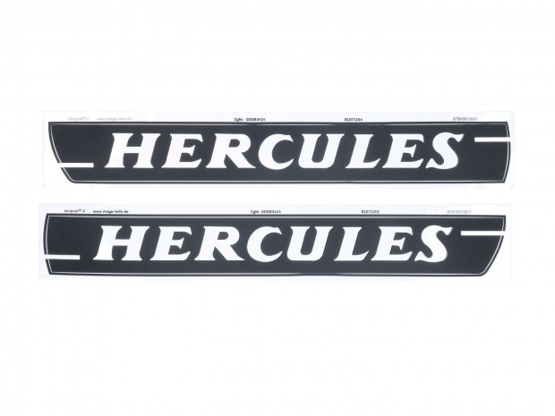 Tank matrica készlet 270x34mm 2 darab Hercules HR 1, Hobby Rider matt