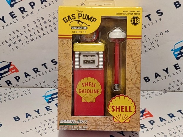 Tankol oszlop - Gus pump - Shell (1951) -  Greenlight - 1:18