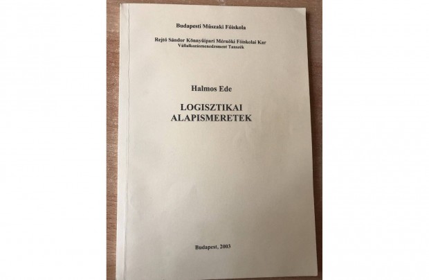 Tankönyv - Logisztikai alapismeretek