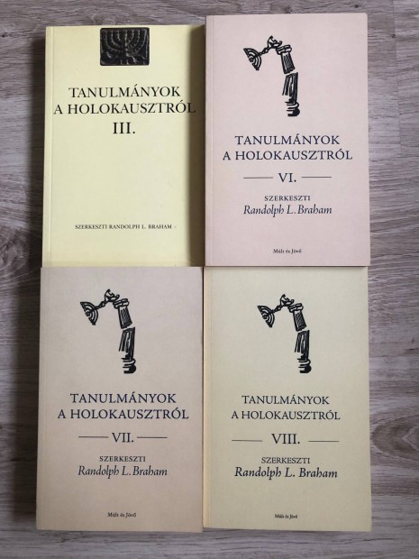 Tanulmnyok a holokausztrl ktetek (3, 6, 7, 8)