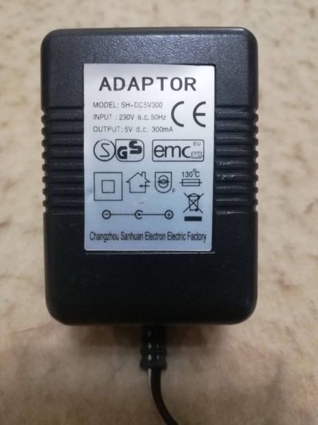 Tpegysg / hlzati adapter SH-DC5V300 5V | 300mA