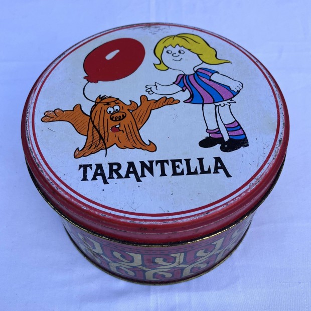 Tarantella retro stemnyes doboz - Pom Pom mese stis - kekszes doboz