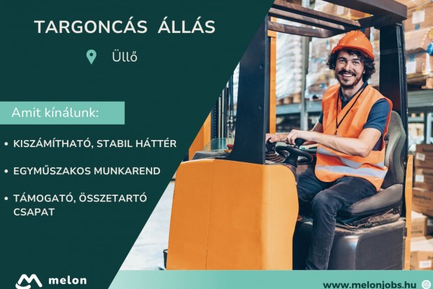 Targoncás  álláslehetőség