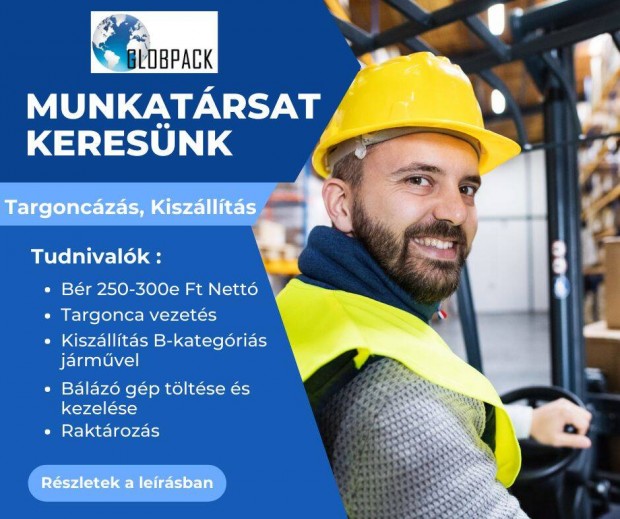 Targoncs munkatrsat keresnk